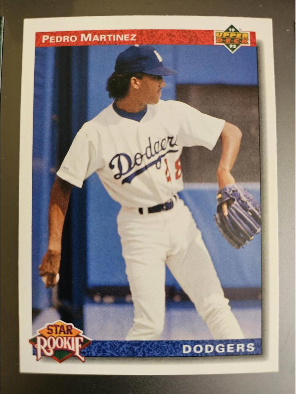 1992 Upper Deck Star Rookie #18 Pedro Martinez HOF Dodgers